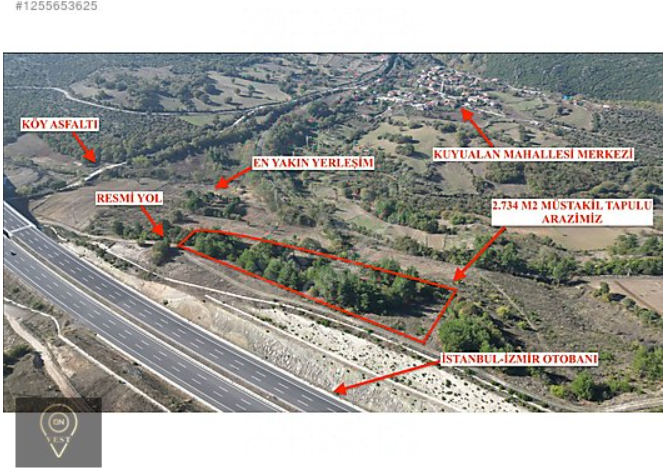 OnVest'ten BALIKESİR'DE OTOBAN KENARINDA 2734m² SATILIK TARLA