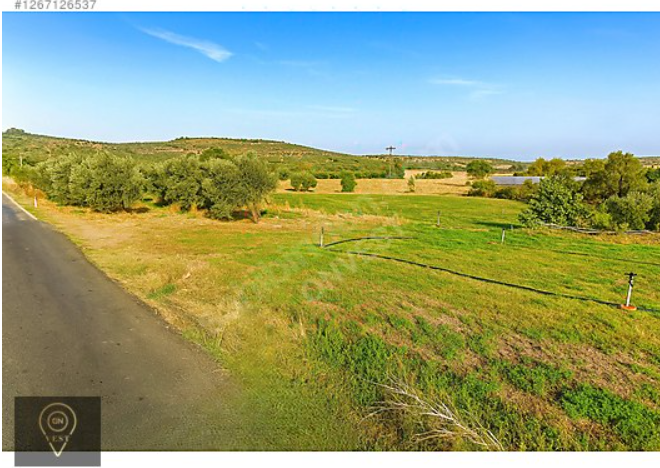 OnVest'ten ÇANAKKALE AYVACIK'TA SULU TARIMA UYGUN SATILIK TARLA